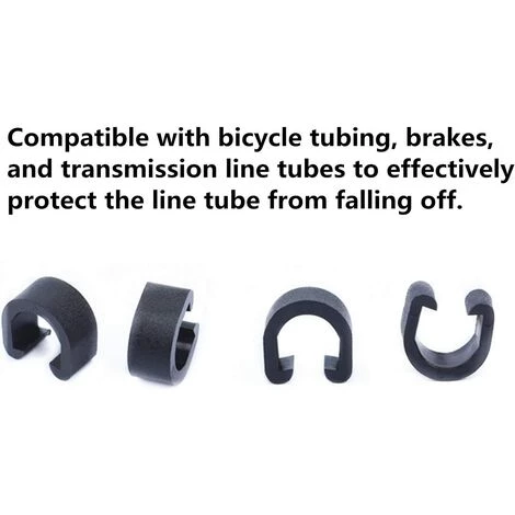 TANABATA 50 Pièces Cyclisme VTT Vélo Câble C-Clips Boucles De Logement Gaine Guide De Guidage Frein Dérailleur 6 TANABATA 50 Pièces Cyclisme VTT Vélo Câble C-Clips Boucles De Logement Gaine Guide De Guidage Frein Dérailleur – Image 4