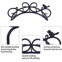 Kartokner Support De Tuyau Support Mural Support De Tuyau De Jardin Supports De Suspension Fixés Au Mur Décoratif Support De Tuyau De Jardin En Fonte (35 X 17 X 15 Cm, Noir) 9 Kartokner Support De Tuyau Support Mural Support De Tuyau De Jardin Supports De Suspension Fixés Au Mur Décoratif Support De Tuyau De Jardin En Fonte (35 X 17 X 15 Cm, Noir) -Tuyau d'arrosage Soldes 58748055 3