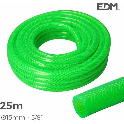 Tuyau D'arrosage Anti-torsion Intérieur ø 15mm Extérieur ø 20mm (5/8") - Rouleau 25m Edm 3 Tuyau D'arrosage Anti-torsion Intérieur ø 15mm Extérieur ø 20mm (5/8") - Rouleau 25m Edm