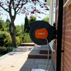 MONSTER SHOP Enrouleur Automatique Tuyau Arrossage Jardin 30M Mural Pivotant 180° Retractable - Orange 11 MONSTER SHOP Enrouleur Automatique Tuyau Arrossage Jardin 30M Mural Pivotant 180° Retractable - Orange -Tuyau d'arrosage Soldes 59456473 5