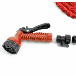 WYCTIN Hofuton Tuyau D'arrosage Tuyau Flexible Extensible 10M - 30M Tuyau D'eau De Jardin Avec Raccords En Laiton / Buse De Pulvérisation à 7 Fonctions / Support De Ruyau Pour Jardin, Arrosage, Nettoyage (Orange) -Tuyau d'arrosage Soldes 59465811 4