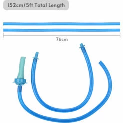 LIFCAUSAL Tuyau De Douche à Enfiler Pour Chien Pour évier De Pomme De Douche Longueur De Tuyau De 1,5 M Pour Têtes Jusqu'à 15,2 Cm De Diamètre (pas Pour Robinet D'eau De Baignoire) -Tuyau d'arrosage Soldes 59795703 5