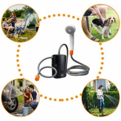 ASUPERMALL Douche Extérieure, Kit De Douche Extérieure/intérieure Avec Indicateur De Niveau De Batterie, 2 Modes D'écoulement, 4400mAh, Rechargeable Par USB, 8,2ft 10 ASUPERMALL Douche Extérieure, Kit De Douche Extérieure/intérieure Avec Indicateur De Niveau De Batterie, 2 Modes D'écoulement, 4400mAh, Rechargeable Par USB, 8,2ft -Tuyau d'arrosage Soldes 59848801 4