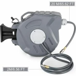 PESCE Dévidoir Mural Automatique, Pour Tuyau D'Air Enrouleur Tuyau D'Eau, Rétractable 20 M Diamètre 9,5 Mm Enrouleur Tuyau Arrosage, Rembobinage Auto Dévidoir Pivotant, En PP Autosuperposée Jardin 10 PESCE Dévidoir Mural Automatique, Pour Tuyau D'Air Enrouleur Tuyau D'Eau, Rétractable 20 M Diamètre 9,5 Mm Enrouleur Tuyau Arrosage, Rembobinage Auto Dévidoir Pivotant, En PP Autosuperposée Jardin -Tuyau d'arrosage Soldes 60169464 4