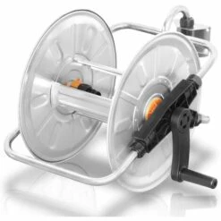 PESCE Schlauchtrommel Enrouleur Mural Réglable Pour Tuyau 1/2" 50 M