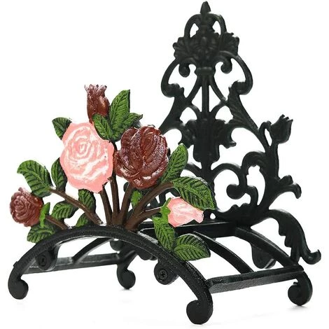 PESCE Support De Tuyau D'arrosage Robuste En Fonte - Peint à La Main - Support Mural Pour Tuyau D'arrosage - Décoration Murale - Enrouleur De Tuyau - Support De Tuyau En Métal 3 PESCE Support De Tuyau D'arrosage Robuste En Fonte - Peint à La Main - Support Mural Pour Tuyau D'arrosage - Décoration Murale - Enrouleur De Tuyau - Support De Tuyau En Métal