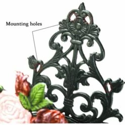 PESCE Support De Tuyau D'arrosage Robuste En Fonte - Peint à La Main - Support Mural Pour Tuyau D'arrosage - Décoration Murale - Enrouleur De Tuyau - Support De Tuyau En Métal 11 PESCE Support De Tuyau D'arrosage Robuste En Fonte - Peint à La Main - Support Mural Pour Tuyau D'arrosage - Décoration Murale - Enrouleur De Tuyau - Support De Tuyau En Métal -Tuyau d'arrosage Soldes 60169512 5