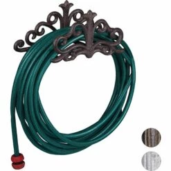 PESCE Support Mural Tuyaux, Aspect Antique, Jardin Etc Entreposage Mural De Tuyaux, Fonte De Fer HxlxP15x36x15cm,Choix De Couleurs