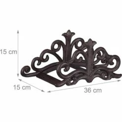 PESCE Support Mural Tuyaux, Aspect Antique, Jardin Etc Entreposage Mural De Tuyaux, Fonte De Fer HxlxP15x36x15cm,Choix De Couleurs 10 PESCE Support Mural Tuyaux, Aspect Antique, Jardin Etc Entreposage Mural De Tuyaux, Fonte De Fer HxlxP15x36x15cm,Choix De Couleurs -Tuyau d'arrosage Soldes 60169517 4