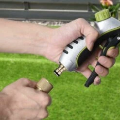 PREMIER Tuyau D'arrosage En Laiton à Connexion Rapide, Connecteurs à Connexion Rapide Pour Tuyau D'arrosage De Jardin 1/2 "connecteurs Rapides -Tuyau d'arrosage Soldes 60531542 3