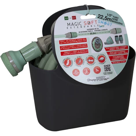 IDROEASY IDRO EASY 2710 - Tuyau Extensible Magic Soft Smart 1/2" (12,5 Mm) X 7,5 M 5 IDROEASY IDRO EASY 2710 - Tuyau Extensible Magic Soft Smart 1/2" (12,5 Mm) X 7,5 M – Image 3