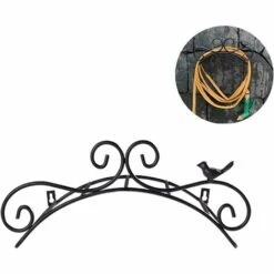 ZOLGINAH Support De Tuyau D'arrosage Robuste - Support Mural Pour Tuyau D'arrosage Décoratif - Enrouleur De Tuyau En Métal Solide Pour L'extérieur -Tuyau d'arrosage Soldes 60651766 4