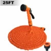 ASUPERMALL 25FT/7.5M 3 Fois Tuyau D'arrosage Extensible Tuyau D'arrosage Extensible étanche à Haute Pression Tuyau D'arrosage Télescopique Magique Tuyau D'eau Flexible Avec Buse De Pulvérisation 7 Fonctions Pour Lavage De Voiture Arrosage De Jardin Orange,Orange -Tuyau d'arrosage Soldes 61172580 1