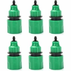 EINEMGELD Tuyau D'arrosage Tuyau Un Sens Adaptateur Robinet Raccord Raccord Pour Irrigation Lot De 6