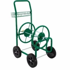 ECD GERMANY Chariot Dévidoir Pour Tuyau D'arrosage Enrouleur De Tuyau D'arrosage Métal 70 M