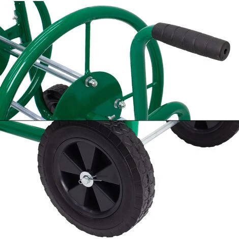 ECD GERMANY Chariot Dévidoir Pour Tuyau D'arrosage Enrouleur De Tuyau D'arrosage Métal 70 M 6 ECD GERMANY Chariot Dévidoir Pour Tuyau D'arrosage Enrouleur De Tuyau D'arrosage Métal 70 M – Image 4