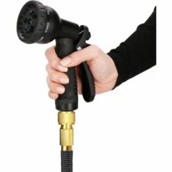 RHAFAYRE Tuyau D'Arrosage Flexible, Crochet De Tuyau, 8 Fonctions, 2 Raccords De 3/4", Tuyau Flexible Pour Arrosage Des Plantes,Lavage De Voiture, Piscine (7.5M) -Tuyau d'arrosage Soldes 61352429 4