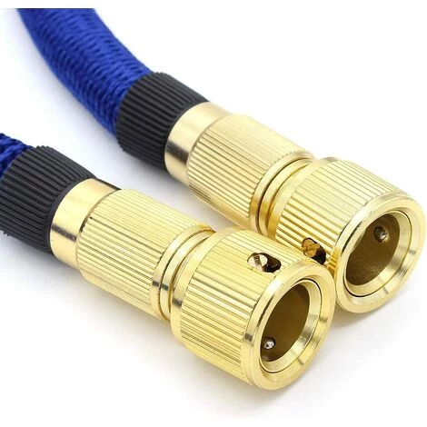 EINEMGELD Tuyau D'arrosage, Extensible à Jardin Tuyau D'eau Tuyau Rétractable Flexible Avec Fixations En Métal Pour Irrigation/Nettoyage Du Jardin/Voiture De Lavage (5m) 4 EINEMGELD Tuyau D'arrosage, Extensible à Jardin Tuyau D'eau Tuyau Rétractable Flexible Avec Fixations En Métal Pour Irrigation/Nettoyage Du Jardin/Voiture De Lavage (5m) – Image 2