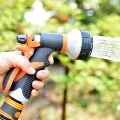 LIFCAUSAL Buse De Tuyau D'arrosage 8 Modèles De Pulvérisation Pour Lave-auto à Haute Pression Jet/ventilateur/rinçage/brouillard Pulvérisateur à Main Pour Lavage De Vélo Clôture De Sol Nettoyage De Terrasse Fleurs Arrosage Douche Pour Animaux De Compagnie Irrigatio -Tuyau d'arrosage Soldes 63745922 3