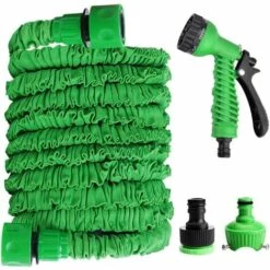FR-LIFE Tuyau D'arrosage,BR-Vie Tuyau D'arrosage Flexible,Tuyau D'arrosage Extensible Vert,Multifonctionnelles Tuyau Extensible Tuyau D'arrosage Extensible Rétractable (25FT: 7.5M, Vert) -Tuyau d'arrosage Soldes 63824655 2