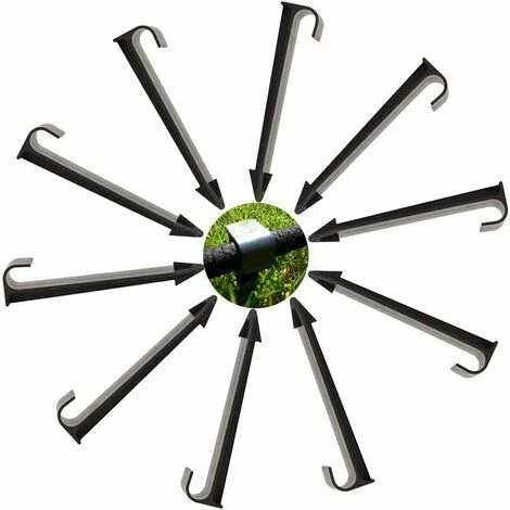 FOZIY Ancre De Tuyau Piquet Ancrage Supports De Fixation Au Sol Pour Tuyau D'arrosage 50 Pièces,noir,11cm,Fonepro 3 FOZIY Ancre De Tuyau Piquet Ancrage Supports De Fixation Au Sol Pour Tuyau D'arrosage 50 Pièces,noir,11cm,Fonepro