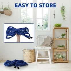 BAICCCF Tuyau D'arrosage Extensible De 22,5 M, Tuyau D'arrosage Portable Léger Et Flexible Avec Pulvérisateur à 7 Buses Pour Le Nettoyage De L'arrosage Du Jardinage (75FT, BLUE) -Tuyau d'arrosage Soldes 63874157 5