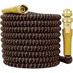 BAICCCF Tuyau D'arrosage Extensible De 7,5 M Amélioré, Tuyau Extensible 3750D Le Plus Solide, Tuyau D'eau Super Flexible Avec Buse En Laiton Massif De 3/4" Et Latex Durable à 4 Couches