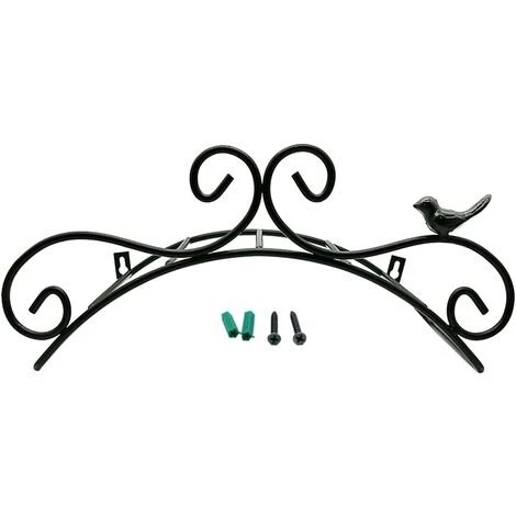 MEZHENG Support De Tuyau Support Mural Support De Tuyau De Jardin Supports De Suspension Fixés Au Mur Décoratif Support De Tuyau De Jardin En Fonte (34.8 X 17 X 16 Cm, Noir) 3 MEZHENG Support De Tuyau Support Mural Support De Tuyau De Jardin Supports De Suspension Fixés Au Mur Décoratif Support De Tuyau De Jardin En Fonte (34.8 X 17 X 16 Cm, Noir)