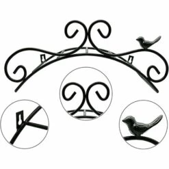 MEZHENG Support De Tuyau Support Mural Support De Tuyau De Jardin Supports De Suspension Fixés Au Mur Décoratif Support De Tuyau De Jardin En Fonte (34.8 X 17 X 16 Cm, Noir) 8 MEZHENG Support De Tuyau Support Mural Support De Tuyau De Jardin Supports De Suspension Fixés Au Mur Décoratif Support De Tuyau De Jardin En Fonte (34.8 X 17 X 16 Cm, Noir) -Tuyau d'arrosage Soldes 63889883 2