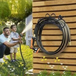 GroupM Porte-tuyau D'eau Noir Porte-tuyau D'eau En Fer Forgé Rétro Porte-tuyau D'eau En Fonte Oiseau Pratique Jardin Cour Adapté -Tuyau d'arrosage Soldes 63890280 5