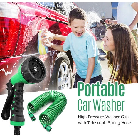 LIFCAUSAL Tuyau D'arrosage à Recul Avec Buse 7 Modèles De Pulvérisation Pour Lave-auto à Haute Pression Jet/ventilateur/pulvérisateur à Main Avec Différents Connecteurs Pour Clôture De Sol, Terrasse, Douche Pour Animaux De Compagnie, Irrigation De Pelouse 7 LIFCAUSAL Tuyau D'arrosage à Recul Avec Buse 7 Modèles De Pulvérisation Pour Lave-auto à Haute Pression Jet/ventilateur/pulvérisateur à Main Avec Différents Connecteurs Pour Clôture De Sol, Terrasse, Douche Pour Animaux De Compagnie, Irrigation De Pelouse – Image 5