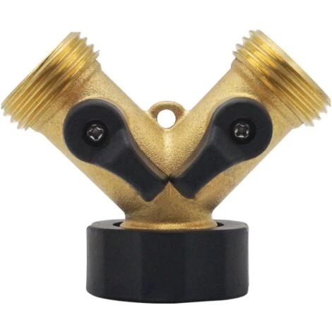 CSPARKV Tuyau D'arrosage Joint En Cuivre Fileté De Type Y De 3/4 "à Double Passage Vanne De Dérivation D'eau à Double Passage En Cuivre Joint En Cuivre Fileté Standard Américain 3 CSPARKV Tuyau D'arrosage Joint En Cuivre Fileté De Type Y De 3/4 "à Double Passage Vanne De Dérivation D'eau à Double Passage En Cuivre Joint En Cuivre Fileté Standard Américain