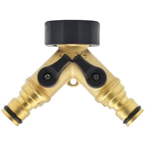 CSPARKV Tuyau D'arrosage Joint Rapide En Cuivre De Type Y 3/4 "joint En Cuivre De Jardin De Type Y Avec Vanne Joint De Tuyau D'eau En Cuivre à Double Voie Avec Vanne à Bille 3 CSPARKV Tuyau D'arrosage Joint Rapide En Cuivre De Type Y 3/4 "joint En Cuivre De Jardin De Type Y Avec Vanne Joint De Tuyau D'eau En Cuivre à Double Voie Avec Vanne à Bille