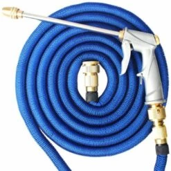 CSPARKV Tuyau D'arrosage Ensemble Semi-simple De 7,5 M (2,5 M Avant Injection D'eau) D'outils De Plomberie De Jardin à Tube Rond Pour Tuyau Rétractable