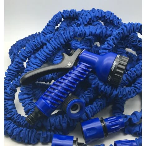 CSPARKV Tuyau D'arrosage Conduite D'eau Télescopique 125FT Après Injection D'eau 37,5 Mètres Bleu Flexible Et Extensible Tuyau D'arrosage Rétractable 5 CSPARKV Tuyau D'arrosage Conduite D'eau Télescopique 125FT Après Injection D'eau 37,5 Mètres Bleu Flexible Et Extensible Tuyau D'arrosage Rétractable – Image 3