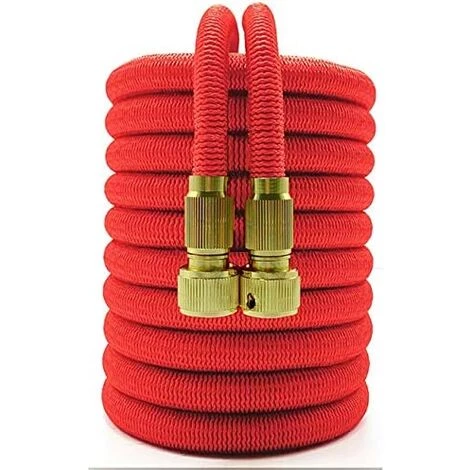 KARTOKNER Tuyau De Jardin Extensible Flexible Haute Pression Haute Pression De Voiture De Lavage Des Tuyaux D'irrigation De Pipeline (Rouge - Longueur Originale 10m Après Injection D'eau 30m) 3 KARTOKNER Tuyau De Jardin Extensible Flexible Haute Pression Haute Pression De Voiture De Lavage Des Tuyaux D'irrigation De Pipeline (Rouge - Longueur Originale 10m Après Injection D'eau 30m)