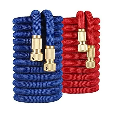 KARTOKNER Tuyau De Jardin Extensible Flexible Haute Pression Haute Pression De Voiture De Lavage Des Tuyaux D'irrigation De Pipeline (Bleu - Longueur Originale 10m Après Injection D'eau 30m) 4 KARTOKNER Tuyau De Jardin Extensible Flexible Haute Pression Haute Pression De Voiture De Lavage Des Tuyaux D'irrigation De Pipeline (Bleu - Longueur Originale 10m Après Injection D'eau 30m) – Image 2