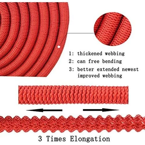 KARTOKNER Tuyau De Jardin Extensible Flexible Haute Pression Haute Pression De Voiture De Lavage Des Tuyaux D'irrigation De Pipeline (Bleu - Longueur Originale 10m Après Injection D'eau 30m) 5 KARTOKNER Tuyau De Jardin Extensible Flexible Haute Pression Haute Pression De Voiture De Lavage Des Tuyaux D'irrigation De Pipeline (Bleu - Longueur Originale 10m Après Injection D'eau 30m) – Image 3