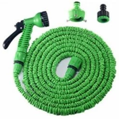 RHAFAYRE Tuyau D'arrosage Extensible Avec Buse De Pulvérisation à 7 Fonctions, Tuyau Télescopique Pour Arroser Le Tuyau Pliable Pour Un Rangement Facile à La Maison （7.5M / 25FT In Extension）