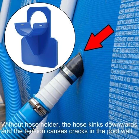 KARTOKNER 4PCS Support De Tuyau De Piscine 30-38mm, Support De Tuyau D'eau, Empêche Le Tuyau De Tomber, Support De Tuyau De Piscine Pour Piscine Hors Sol (Bleu) 4 KARTOKNER 4PCS Support De Tuyau De Piscine 30-38mm, Support De Tuyau D'eau, Empêche Le Tuyau De Tomber, Support De Tuyau De Piscine Pour Piscine Hors Sol (Bleu) – Image 2