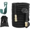 JOORRT Tuyau D'arrosage Tuyau Flexible Tuyau D'eau Tuyau Extensible à 8 Fonctions Elastique Flexible Pour Irrigation Et Nettoyage Du Jardin Noir (30m) 2 JOORRT Tuyau D'arrosage Tuyau Flexible Tuyau D'eau Tuyau Extensible à 8 Fonctions Elastique Flexible Pour Irrigation Et Nettoyage Du Jardin Noir (30m) -Tuyau d'arrosage Soldes 64704144 1