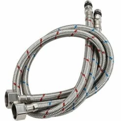 BDD Tuyau D'eau Flexible De 60 Cm De Long Avec Filetage De Compression Pour Robinets 2 Pièces 8 BDD Tuyau D'eau Flexible De 60 Cm De Long Avec Filetage De Compression Pour Robinets 2 Pièces -Tuyau d'arrosage Soldes 65373427 3