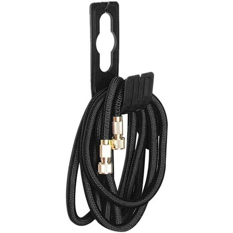 AOUGO Support De Tuyau D'arrosage, Enrouleur De Tuyau En Acier De 8,5 Pouces Pour Tuyau D'arrosage De Jardinage, Crochet Flexible Extensible Pour Tuyau D'arrosage Pour Jardin Extérieur Noir 4 AOUGO Support De Tuyau D'arrosage, Enrouleur De Tuyau En Acier De 8,5 Pouces Pour Tuyau D'arrosage De Jardinage, Crochet Flexible Extensible Pour Tuyau D'arrosage Pour Jardin Extérieur Noir – Image 2