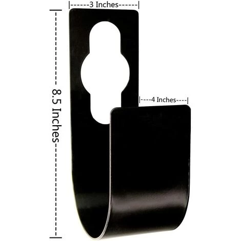 AOUGO Support De Tuyau D'arrosage, Enrouleur De Tuyau En Acier De 8,5 Pouces Pour Tuyau D'arrosage De Jardinage, Crochet Flexible Extensible Pour Tuyau D'arrosage Pour Jardin Extérieur Noir 7 AOUGO Support De Tuyau D'arrosage, Enrouleur De Tuyau En Acier De 8,5 Pouces Pour Tuyau D'arrosage De Jardinage, Crochet Flexible Extensible Pour Tuyau D'arrosage Pour Jardin Extérieur Noir – Image 5