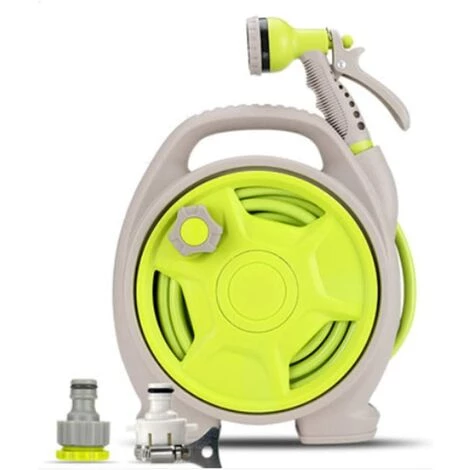 HELLO KITTY BAIN Dévidoir Mural Portable 15 M (13 + 2 M) Dévidoir Compact 6 En 1 Buse - Vert 3 HELLO KITTY BAIN Dévidoir Mural Portable 15 M (13 + 2 M) Dévidoir Compact 6 En 1 Buse - Vert