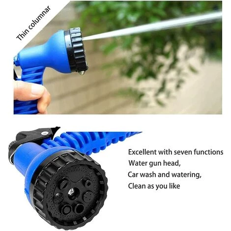 RHAFAYRE Pistolet À Eau De Lavage De Voiture De Tuyau Télescopique De Jardin, Pistolet À Eau À Haute Pression Domestique Tuyau Souple De Costume De Ménage, Tuyau Super Télescopique De Jardin 5 RHAFAYRE Pistolet À Eau De Lavage De Voiture De Tuyau Télescopique De Jardin, Pistolet À Eau À Haute Pression Domestique Tuyau Souple De Costume De Ménage, Tuyau Super Télescopique De Jardin – Image 3