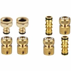 BAICCCF Dévidoir Mural Connecteur De Tuyau De Tuyau D'arrosage 4 Pièces Connecteur Rapide De Tuyau D'arrosage