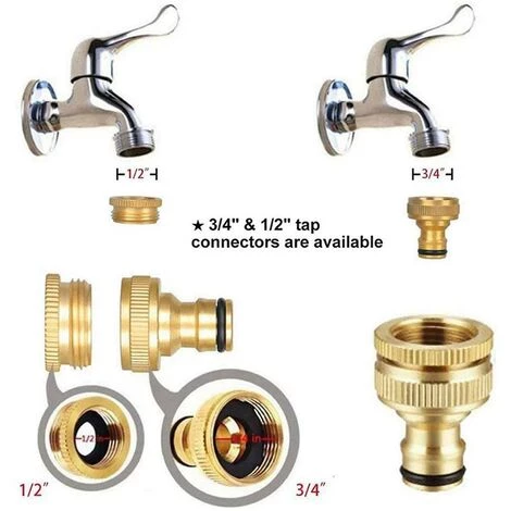 BAICCCF Dévidoir Mural Connecteur De Tuyau De Tuyau D'arrosage 4 Pièces Connecteur Rapide De Tuyau D'arrosage 4 BAICCCF Dévidoir Mural Connecteur De Tuyau De Tuyau D'arrosage 4 Pièces Connecteur Rapide De Tuyau D'arrosage – Image 3