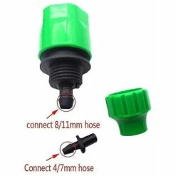 BAICCCF Dévidoir Mural 1 Pc 4/7mm, 8/11mm Tuyau Connecteur Rapide Jardin Arrosage Raccords De Tuyau D'irrigation -Tuyau d'arrosage Soldes 65669829 4