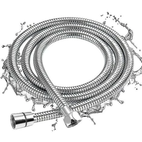 BAICCCF Dévidoir Mural Flexible De Douche 2m, Chrome Flexible Universel Flexible De Douche Extensible En Acier Inoxydable Anti-explosion 3 BAICCCF Dévidoir Mural Flexible De Douche 2m, Chrome Flexible Universel Flexible De Douche Extensible En Acier Inoxydable Anti-explosion